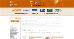 Desktop Screenshot of giceleletrica.com.br