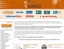 Tablet Screenshot of giceleletrica.com.br